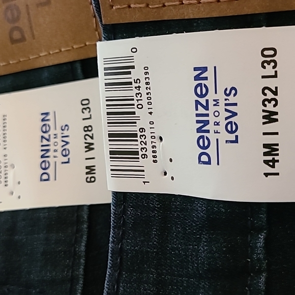 Denizen Levi's Essential Stretch Mid Rise Skinny Jeans Dark Wash- Blue Empire - Picture 2 of 13